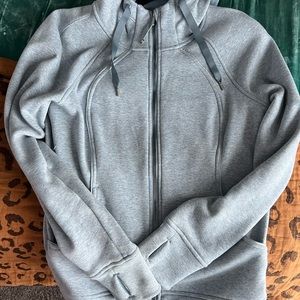 Soft Blue Lululemon zip up hoodie